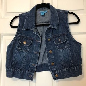 Jean jacket vest